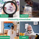 Homezie LED-Lupenlampe | 10-fache & 30-fache Vergrößerung, 36 LEDs & flexibler Schwanenhals | Freihändige Lese- und Arbeitsleuchte