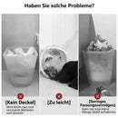 Homezie Mülleimer | 15 l, Geruchsversiegelung & erhöhte Beine | Stilvoller Abfallbehälter für Küche, Bad, Schlafzimmer & Büro