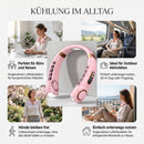 Homezie Nackenventilator | Kabellos mit 5 Geschwindigkeitsstufen & Digitalanzeige | Für unterwegs und den Alltag