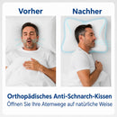 Homezie Orthopädisches Schlafkissen | Ergonomisches Memory-Foam Kissen gegen Schnarchen | Für Nacken & besseren Schlaf
