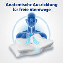 Homezie Orthopädisches Schlafkissen | Ergonomisches Memory-Foam Kissen gegen Schnarchen | Für Nacken & besseren Schlaf
