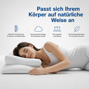 Homezie Orthopädisches Schlafkissen | Ergonomisches Memory-Foam Kissen gegen Schnarchen | Für Nacken & besseren Schlaf