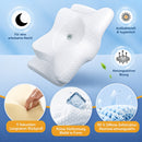 Homezie Orthopädisches Schlafkissen | Ergonomisches Memory-Foam Kissen gegen Schnarchen | Für Nacken & besseren Schlaf