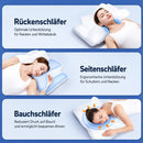 Homezie Orthopädisches Schlafkissen | Ergonomisches Memory-Foam Kissen gegen Schnarchen | Für Nacken & besseren Schlaf
