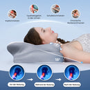 Homezie Orthopädisches Schlafkissen | Ergonomisches Memory-Foam Kissen gegen Schnarchen | Für Nacken & besseren Schlaf