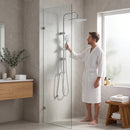 Homezie Regenduschsystem | Regendusche, Handbrause & Mischbatterie | Für moderne Badezimmer