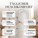 Homezie Regenduschsystem | Regendusche, Handbrause & Mischbatterie | Für moderne Badezimmer