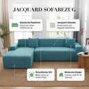 Homezie Sofabezug aus Jacquard | Elastisch, Rutschfest & Waschbar | Für Sofas und Ecksofas