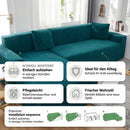 Homezie Sofabezug aus Jacquard | Elastisch, Rutschfest & Waschbar | Für Sofas und Ecksofas