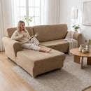 Homezie Sofabezug aus Jacquard | Elastisch, Rutschfest & Waschbar | Für Sofas und Ecksofas