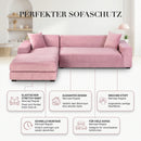 Homezie Sofabezug | Stretch-Samt | Luxuriöser Schutz und Komfort für Ihr Sofa