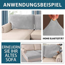 Homezie Sofakissenbezug | Weicher Plüschstoff, Elastische Passform & Rutschhemmend | Bezug für Sofakissen, Sitzpolster und Loungemöbel