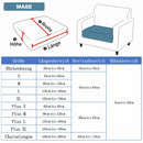 Homezie Sofakissenbezug | Weicher Plüschstoff, Elastische Passform & Rutschhemmend | Bezug für Sofakissen, Sitzpolster und Loungemöbel