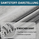 Homezie Sofakissenbezug | Weicher Plüschstoff, Elastische Passform & Rutschhemmend | Bezug für Sofakissen, Sitzpolster und Loungemöbel