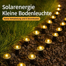 Homezie Solar-Gartenleuchten | 15er Set Bodenlichter mit LED-Beleuchtung | Für Gartenwege & Terrasse