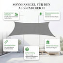 Homezie Sonnenschutz | Wasserabweisend & UV-Schutz | Schatten für Garten und Terrasse