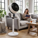 Homezie Standventilator | 3D-Oszillation & Leiser Betrieb | Mit Fernbedienung und Timer