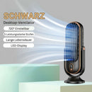 Homezie Tischventilator | USB-aufladbar mit 720° Rotation & 5 Stufen | Für Büro & Zuhause