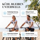 Homezie Tragbarer Nackenventilator | USB-C Wiederaufladbar | Flexibler Doppelventilator mit 3 Geschwindigkeitsstufen