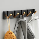 Homezie Wandhakenleiste | Klappbare Haken, 2–6 Haken, platzsparendes Design | Für Flur, Bad und Schlafzimmer