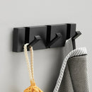 Homezie Wandhakenleiste | Klappbare Haken, 2–6 Haken, platzsparendes Design | Für Flur, Bad und Schlafzimmer