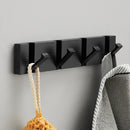Homezie Wandhakenleiste | Klappbare Haken, 2–6 Haken, platzsparendes Design | Für Flur, Bad und Schlafzimmer