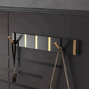 Homezie Wandhakenleiste | Klappbare Haken, 2–6 Haken, platzsparendes Design | Für Flur, Bad und Schlafzimmer