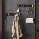 Homezie Wandhakenleiste | Klappbare Haken, 2–6 Haken, platzsparendes Design | Für Flur, Bad und Schlafzimmer