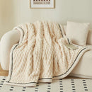 Homezie Kuscheldecke | Weiches Fleece mit strukturierter Oberfläche, 120–200 × 200–230 cm | Für Sofa, Bett und Reisen