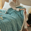 Homezie Kuscheldecke | Weiches Fleece mit strukturierter Oberfläche, 120–200 × 200–230 cm | Für Sofa, Bett und Reisen
