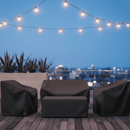 Homezie Gartenmöbel-Abdeckung | Wasserabweisendes , UV-beständig & Ganzjahresschutz | Schutzhülle für Tische, Stühle und Loungesets