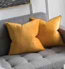 Homezie Samtkissenbezug | Weiche Samtoberfläche, verdeckter Reißverschluss | Für Sofa und Schlafzimmer